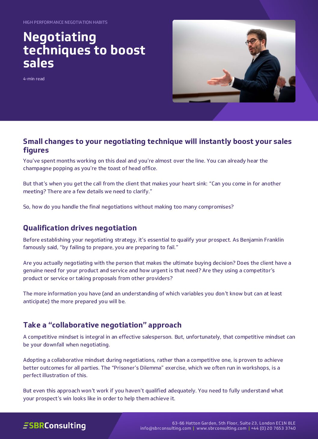 Cover for Article_Negotiating-techniques-to-boost-sales_SBR-Consulting