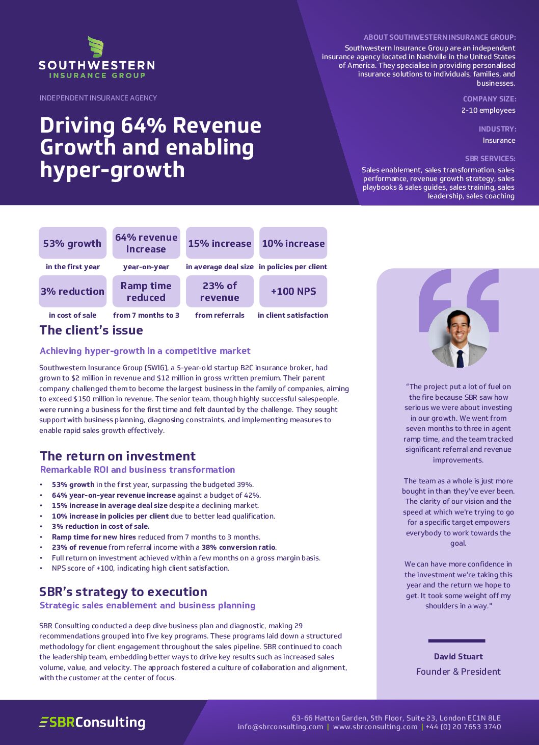 Cover for Case-Study_Southwestern-Insurance-Group_SBR-Consulting